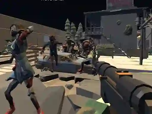 Permainan Zombie Virus FPS secara online