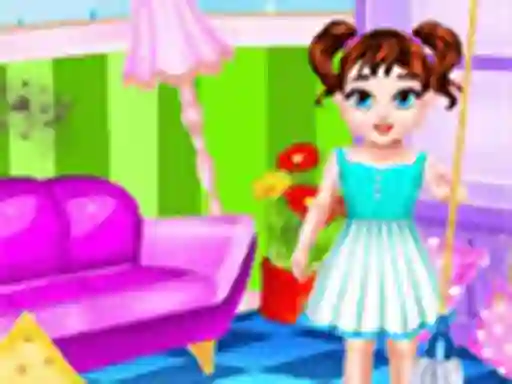 Permainan Baby Taylor Messy Home Cleaning secara online