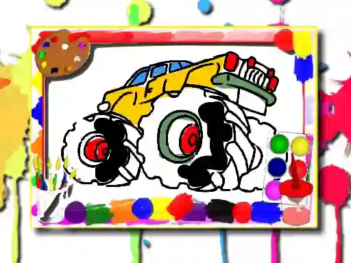 Permainan Monster Truck Coloring Book secara online