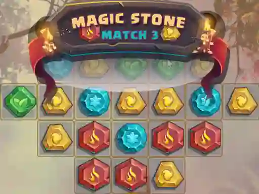 Permainan Magic Stone Match 3 secara online