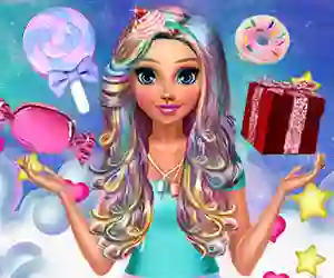 Permainan Katie's Candy Look secara online
