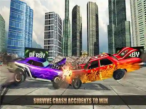 Permainan Extreme Car Battle Demolition Derby secara online