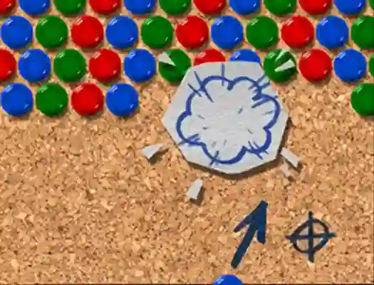 Permainan Pinboard Bubble Shooter secara online