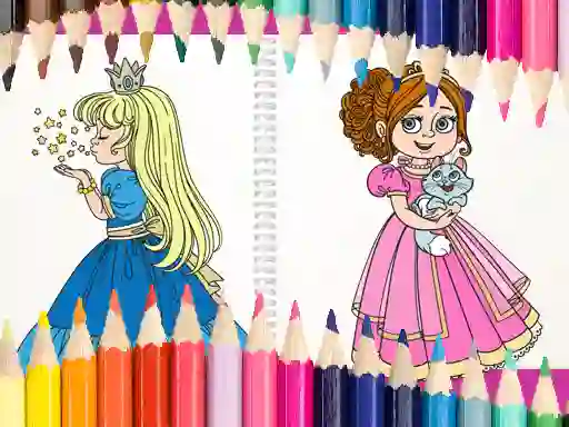 Permainan Beautiful Princess Coloring Book secara online