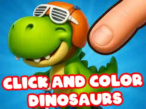 Permainan Click And Colors Dinosaurs secara online