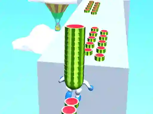 Permainan Watermelon Run 3d secara online