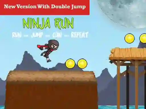 Permainan Ninja Run Double Jump secara online
