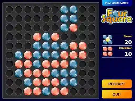 Permainan Four Square secara online