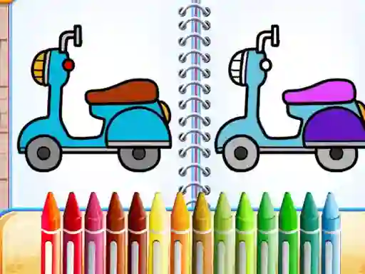 Permainan Cute Bike Coloring Book secara online