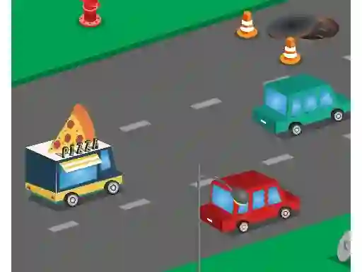 Permainan Food Rush Traffic secara online