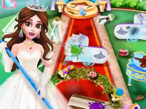 Permainan Princess Wedding Cleaning secara online
