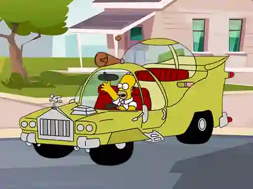 Permainan The Simpsons Car Jigsaw secara online