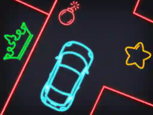 Permainan Neon Car Puzzle secara online