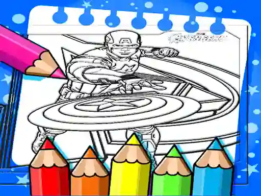Permainan Captain America Coloring Book secara online