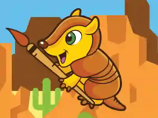 Permainan Happy Armadillo Coloring secara online