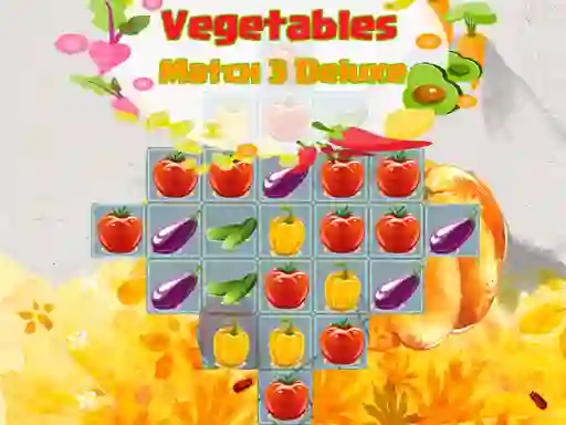 Permainan Vegetables Match 3 Deluxe secara online