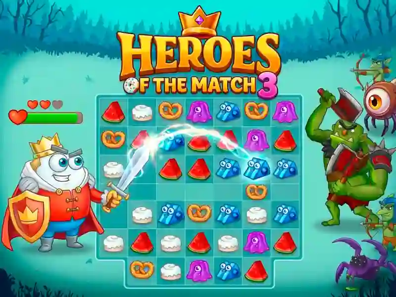 Permainan Heroes of the match 3 secara online