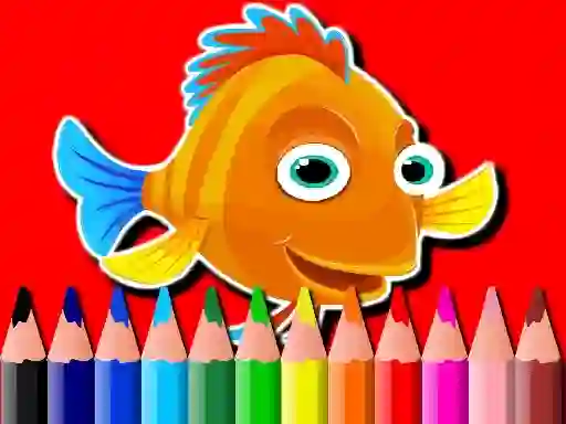 Permainan Back To School: Fish Coloring Book secara online