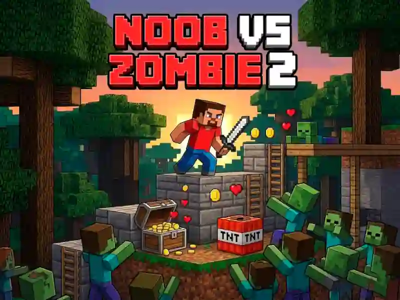 Permainan Noob vs Zombie 2 secara online