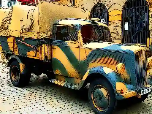 Permainan Army Trucks Jigsaw secara online