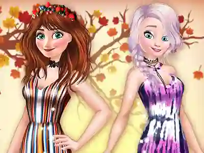 Permainan Princesses BFFs Fall Party secara online