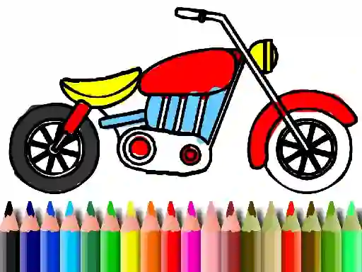 Permainan Back To School: Motorbike Coloring secara online