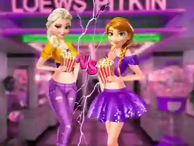 Permainan Ellie and Annie Movie Night secara online