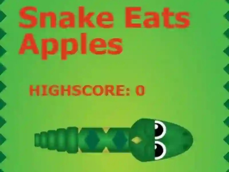 Permainan Snake Eats Apples secara online