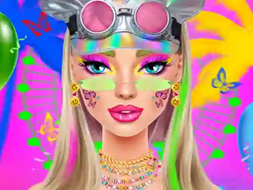 Permainan Festival Vibes Makeup secara online