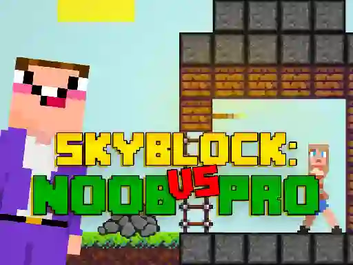 Permainan Noob vs Pro Skyblock secara online