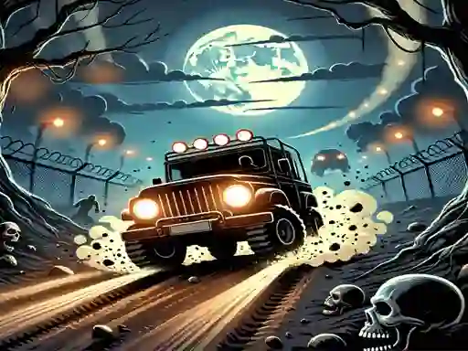 Permainan Racing Car Destroying Zombie secara online