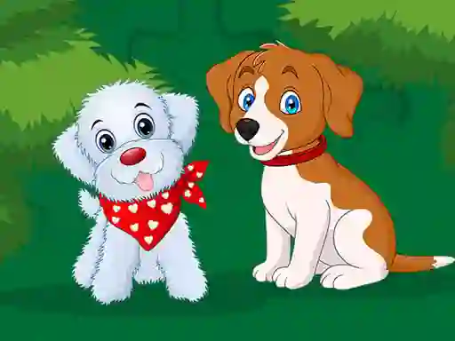 Permainan Cute Puppies Jigsaw secara online