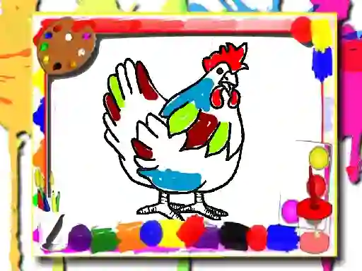 Permainan Chicken Coloring Book secara online