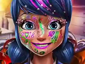Permainan Dotted girl new year makeup secara online