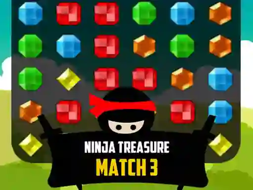 Permainan Ninja Treasure Match 3 secara online