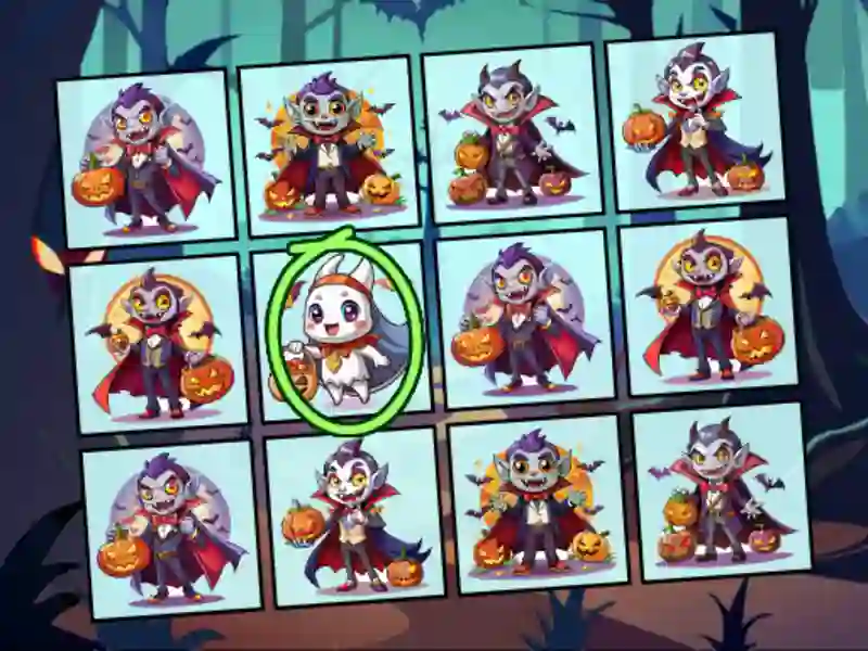 Permainan Spot the Unique Halloween secara online