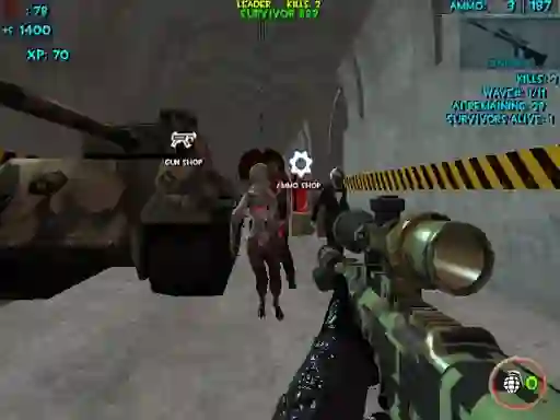 Permainan Zombie Apocalypse Bunker Survival Z secara online
