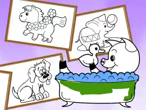 Permainan Cartoon Coloring for Kids Animals secara online