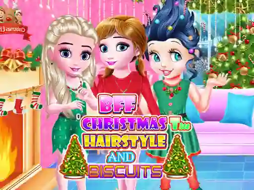 Permainan BFF Christmas Tree Hairstyle and Biscuits secara online