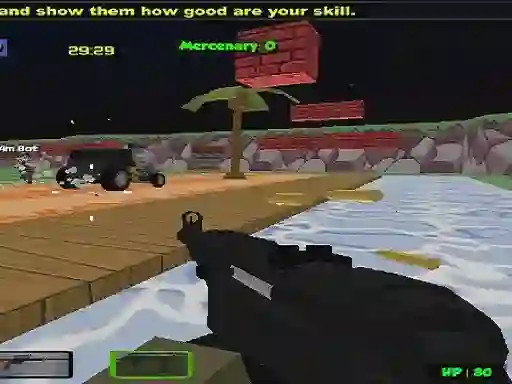 Permainan Blocky Combat Strike Zombie Multiplayer secara online