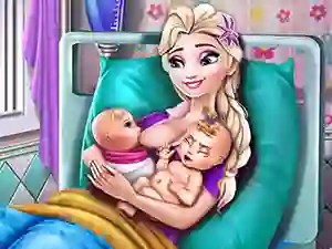 Permainan Ice Queen Twins Birth secara online