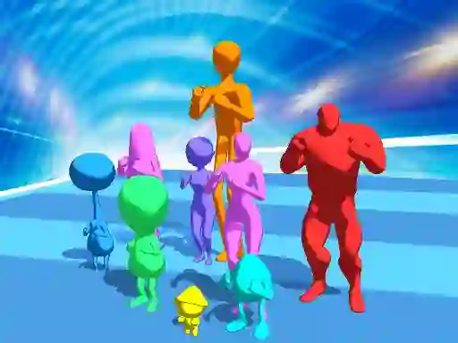 Permainan Stickman Crowd Fight secara online