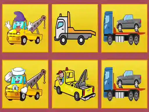 Permainan Tow Trucks Memory secara online