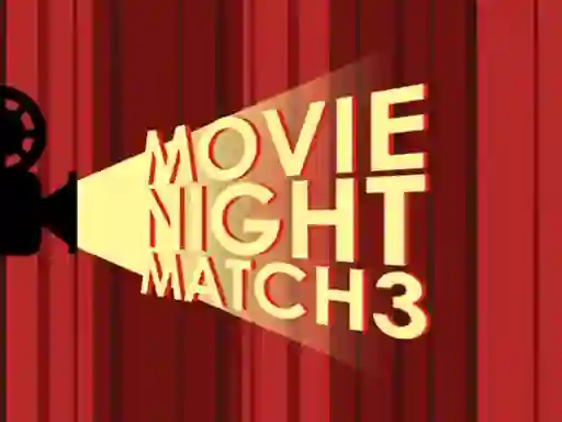 Permainan Movie Night Match 3 secara online