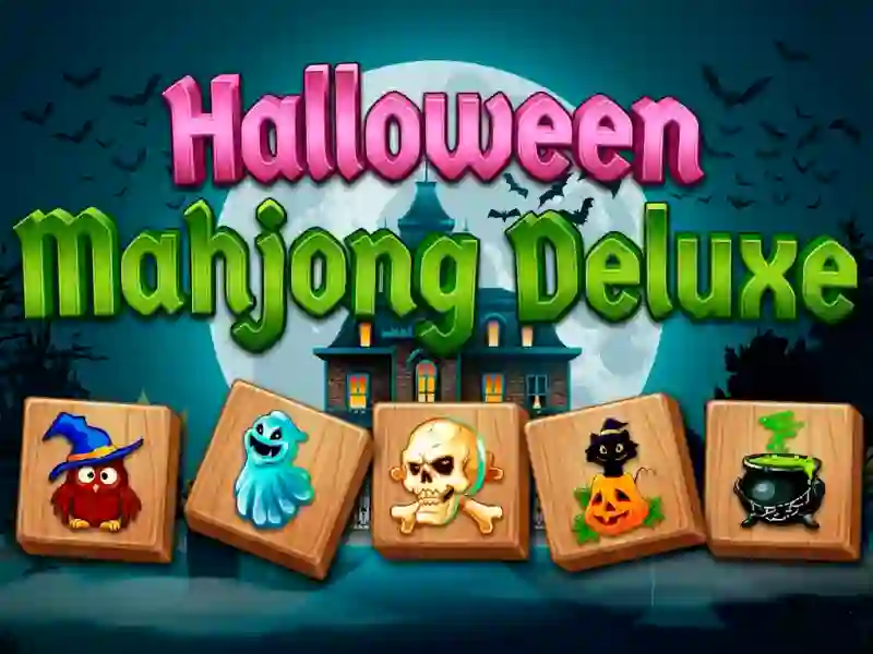 Permainan Halloween Mahjong Deluxe secara online