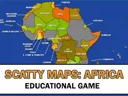 Permainan Scatty Maps Africa secara online