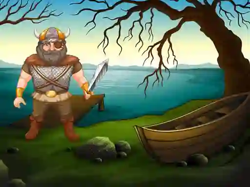 Permainan Viking Warrior Battle: Puzzle secara online