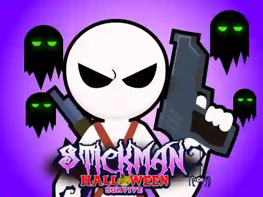 Permainan Stickman Halloween Survive secara online