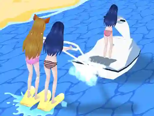 Permainan Girl Surfer 3D secara online
