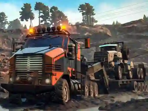 Permainan Trucks in Mud Jigsaw secara online